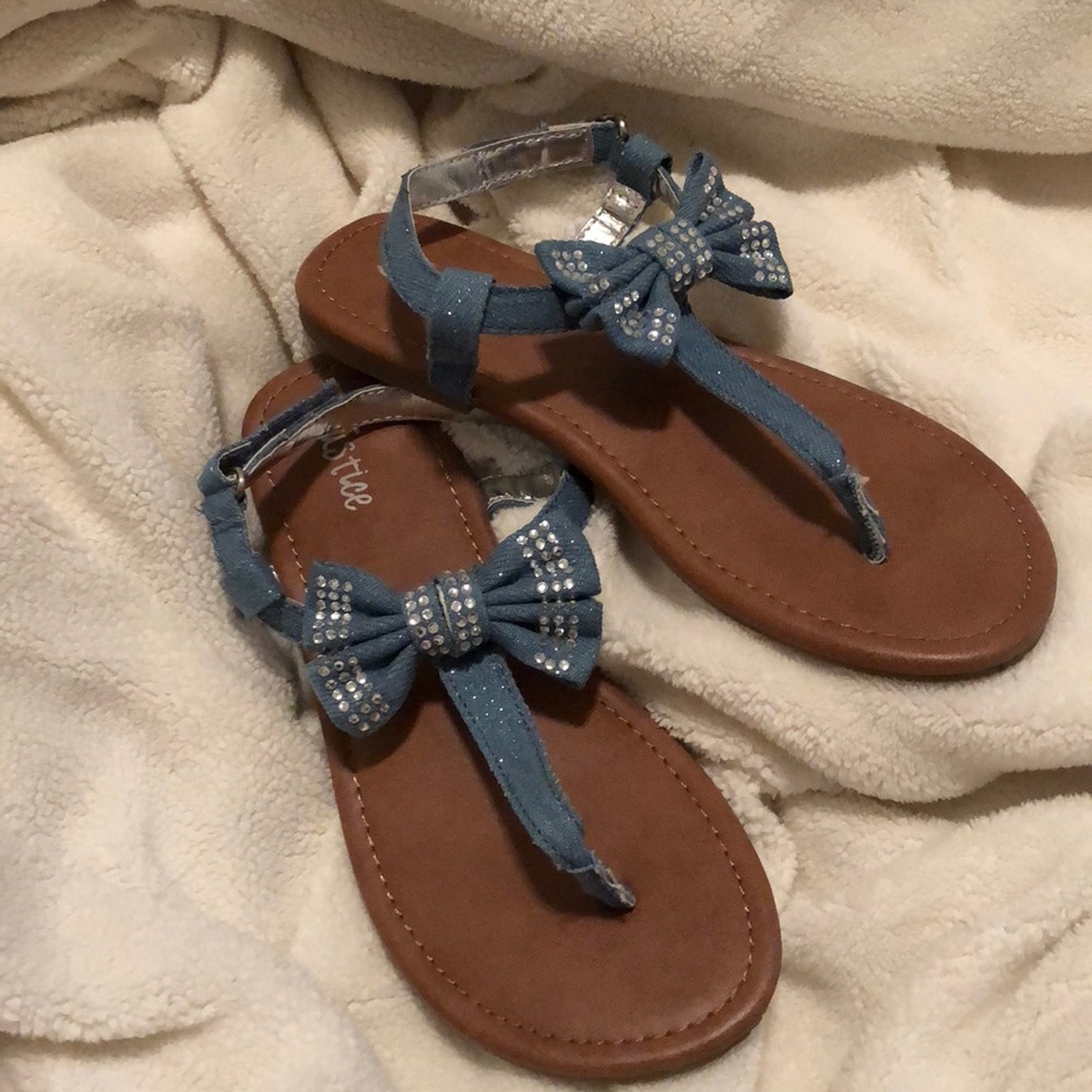 Justice Denim Sandals